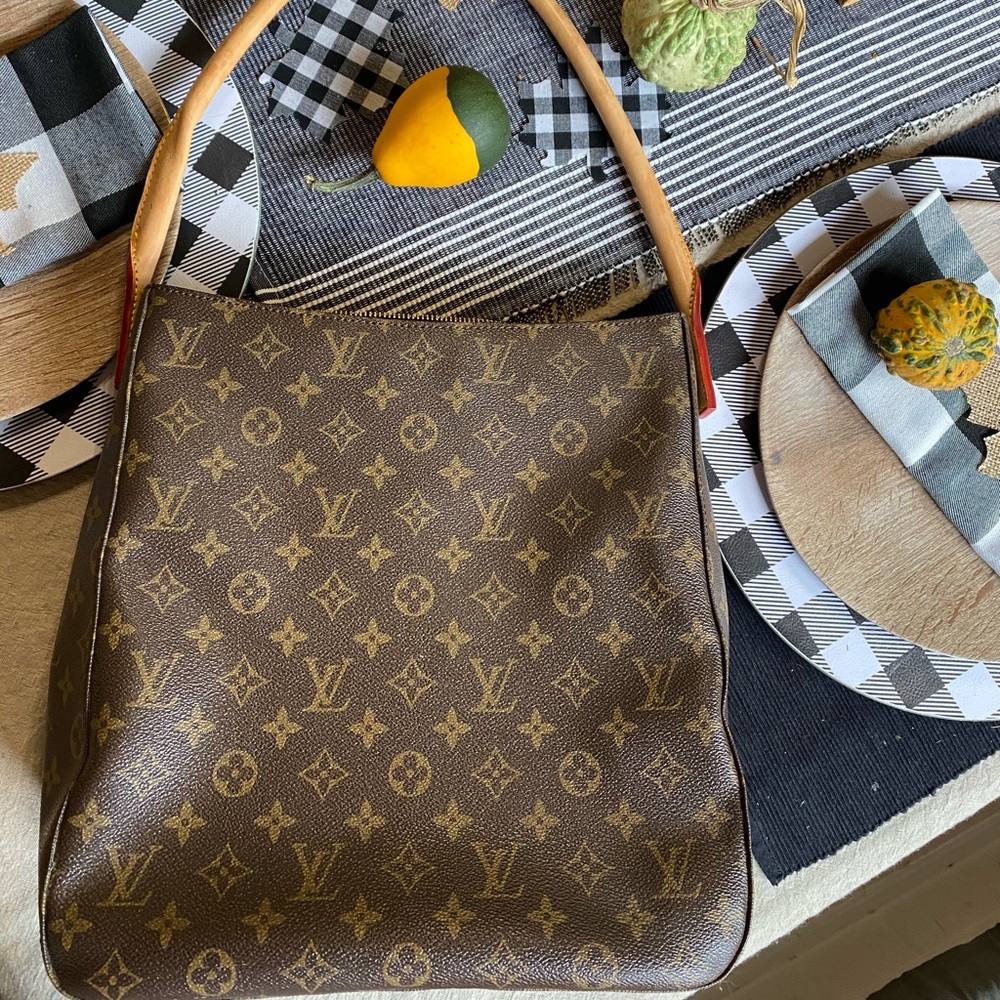 Vintage LOUIS VUITTON Looping GM tote Authentic